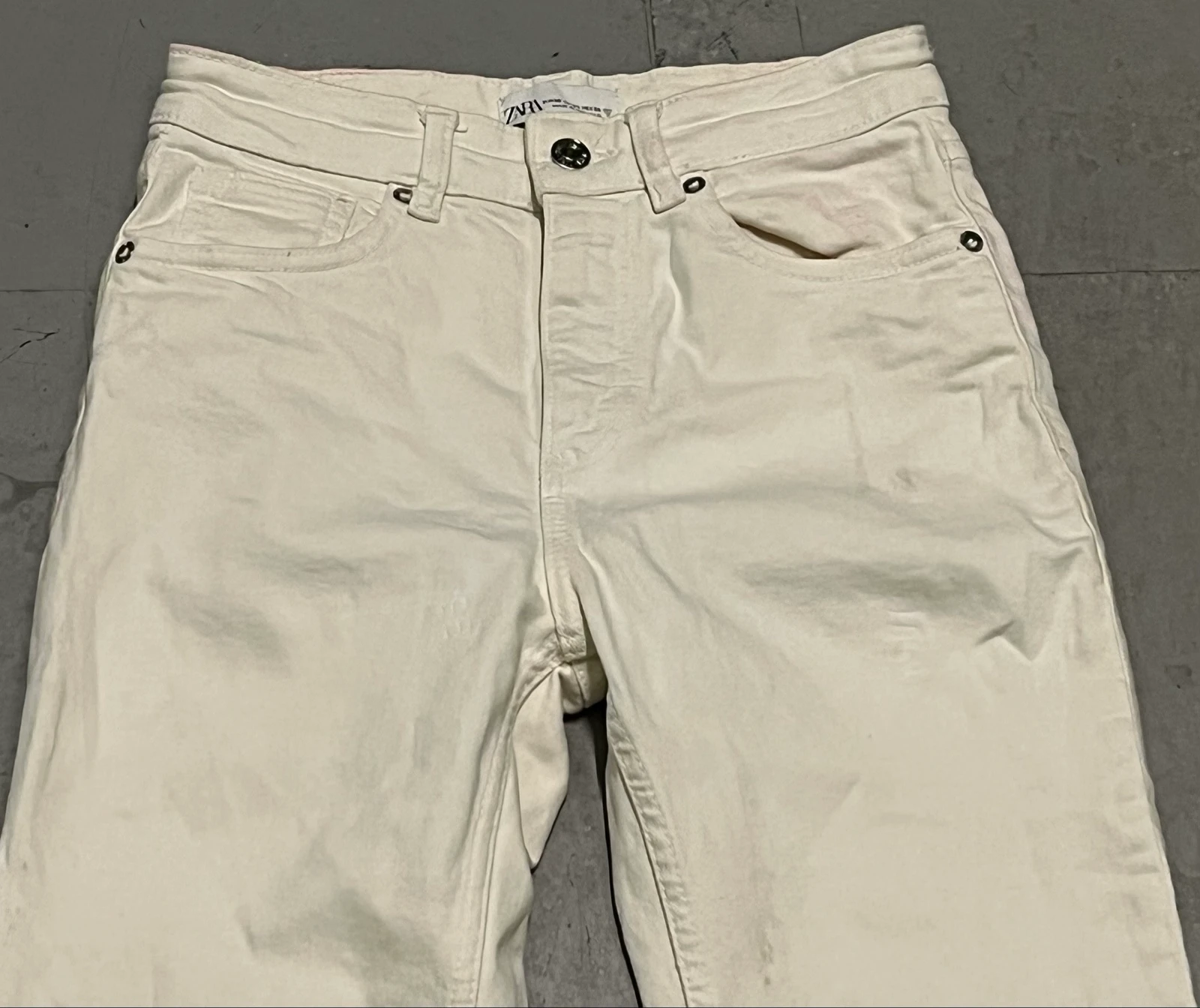 Calça jeans branca desgastada Desi – photo 3